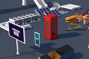 Roads, Rooftop & Street Elements, an Architecture 3D Model by multimedia4ds (Thumbnail 8 of 13)