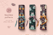 Retro Groovy Halloween Collection, a Seasonal Illustration by JulzaArt (Thumbnail 5 of 10)
