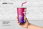 Paper Soda Cup Mockup Bundle, a Cups & Container Mockup by PrimeMockup (Thumbnail 3 of 11)