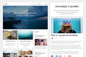 Cozy UI Kit For Blog / Magazine