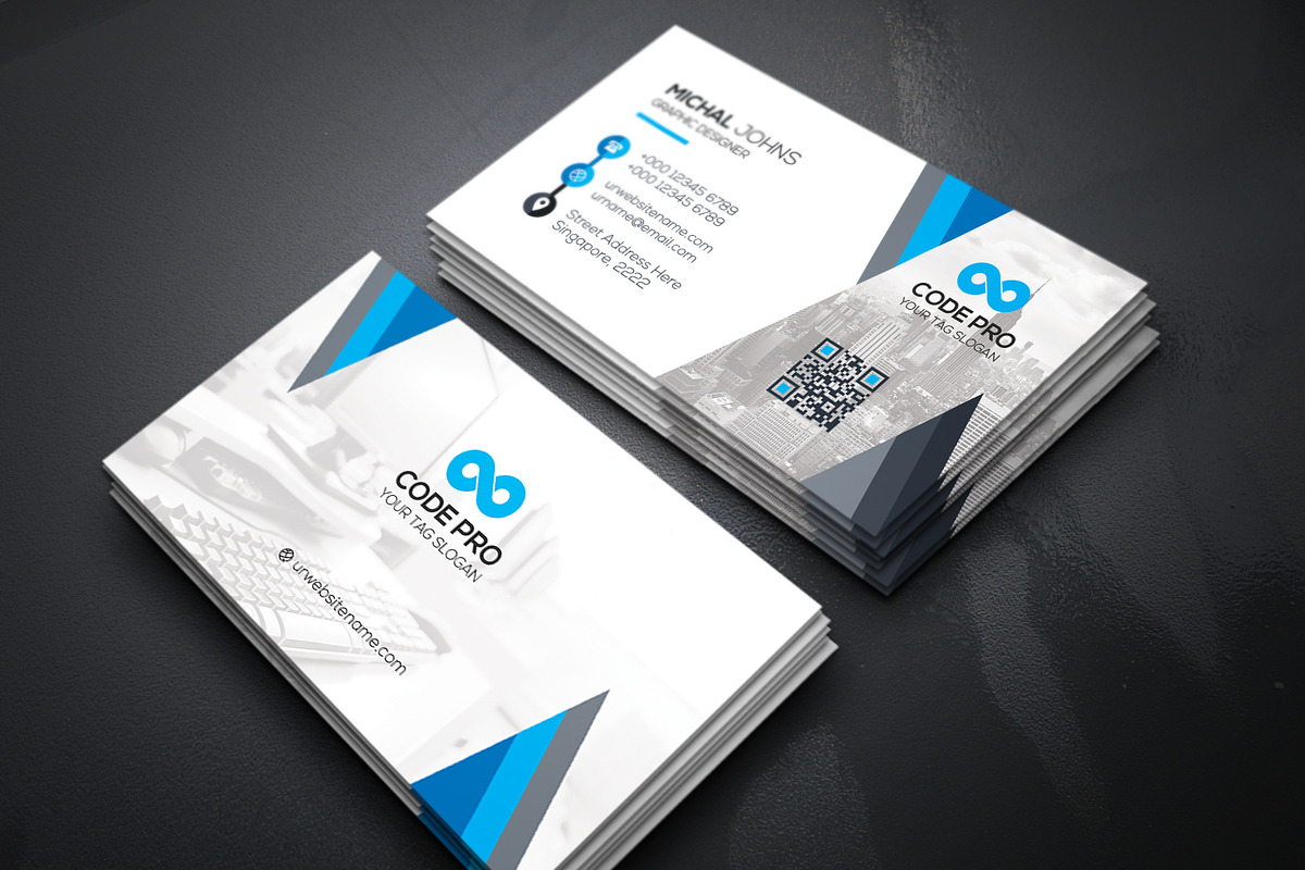 Business Cards 2 in 1, a Business Card Template by Genereux Art (Photo 4 of 8)