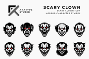 Scary Clown Icon Vector, an Icon by Akatype Studio (Thumbnail 1 of 3)