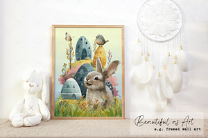 Whimsical Folk Art Easter