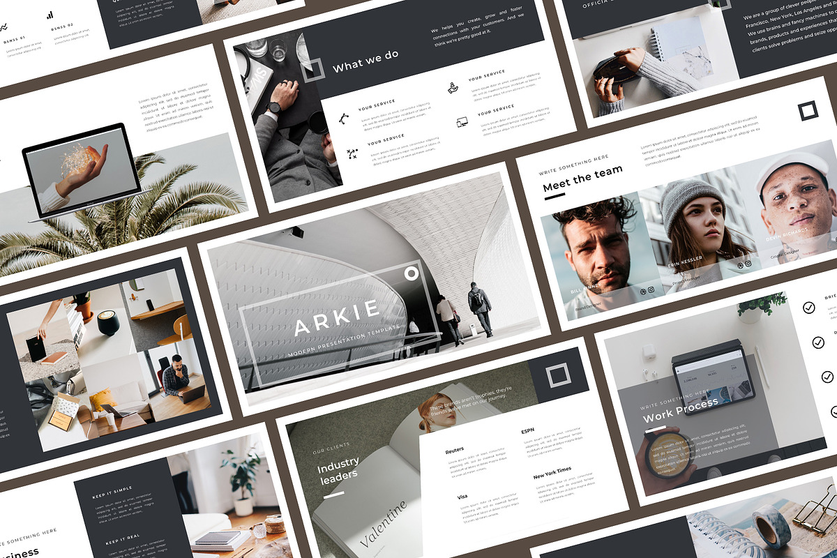 Arkie - PowerPoint Template, a Presentation Template by Bervisual (Photo 1 of 9)