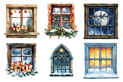 Christmas Window Sublimation Clipart, an Illustration by Daily.Designs (Thumbnail 3 of 5)