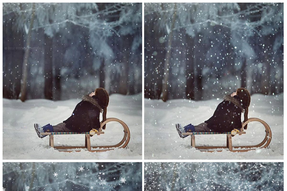50 Snow Photo Overlays preview 7