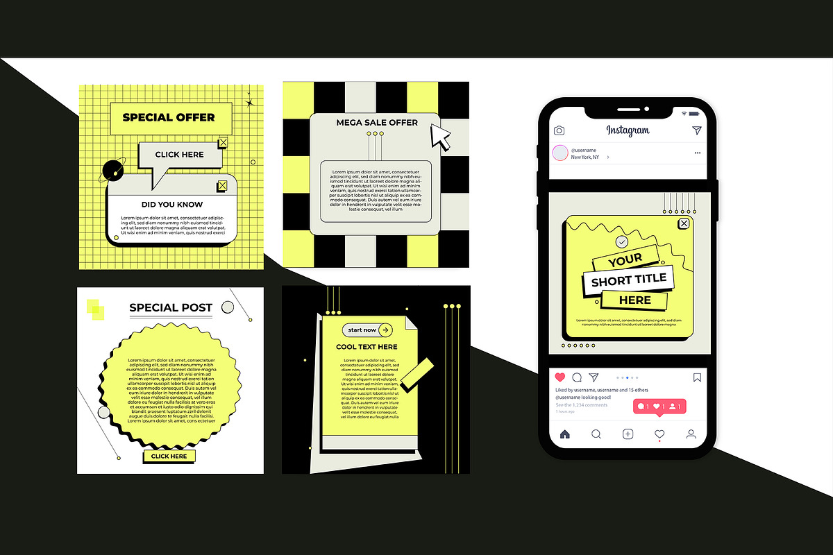 20 social media post design template, a Social Media Template by graphic bakers (Photo 14 of 15)