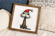 Quirky Christmas Cat Clipart, an Illustration by Libby Wishes (Thumbnail 8 of 9)