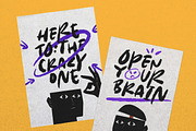 Pretty Ordinary - Bold Font + Doodle, a Font by Sarid Ezra (Thumbnail 3 of 9)