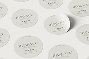 Minimalist Thank You Sticker, a Stationery Template by INRASSION (Thumbnail 1 of 6)