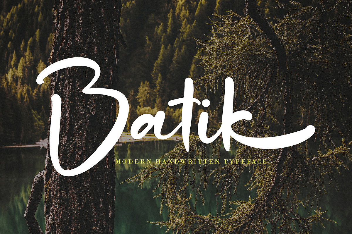 Batik, a Script Font by pineungtype (Photo 1 of 10)