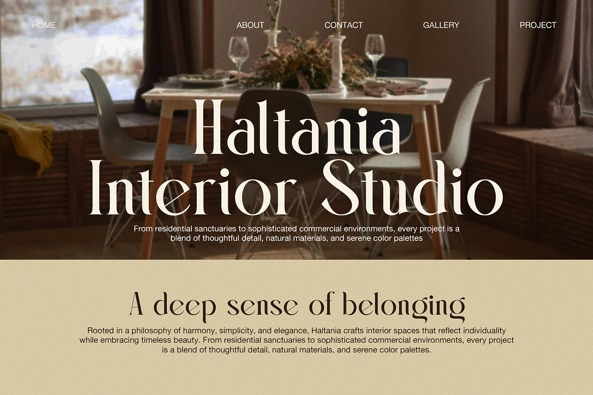 Haoky Elegant Serif Font, a Serif Font by Graphicxell (Photo 6 of 8)