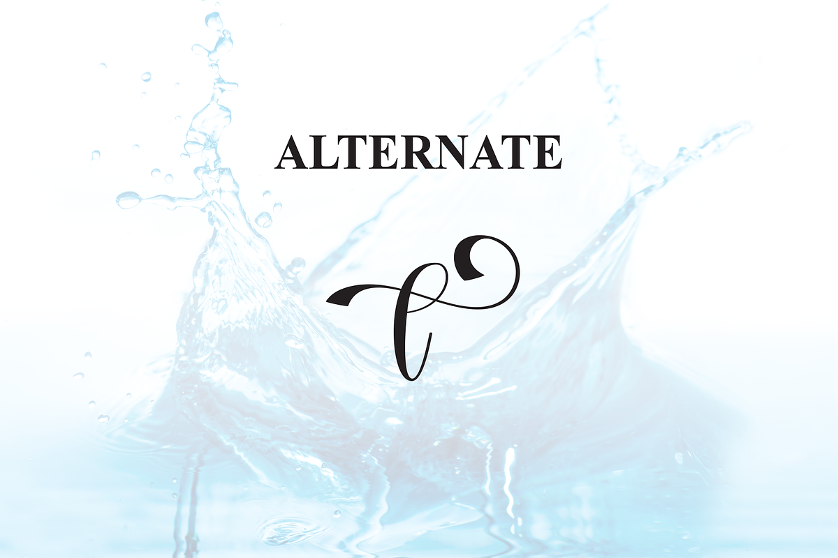 Water | Script Font, a Handwritten Font by Scratchones (Photo 8 of 9)