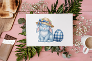 Easter Gingham Ceramic Clipart PNG., an Object Illustration by KennedyStudio (Thumbnail 4 of 4)