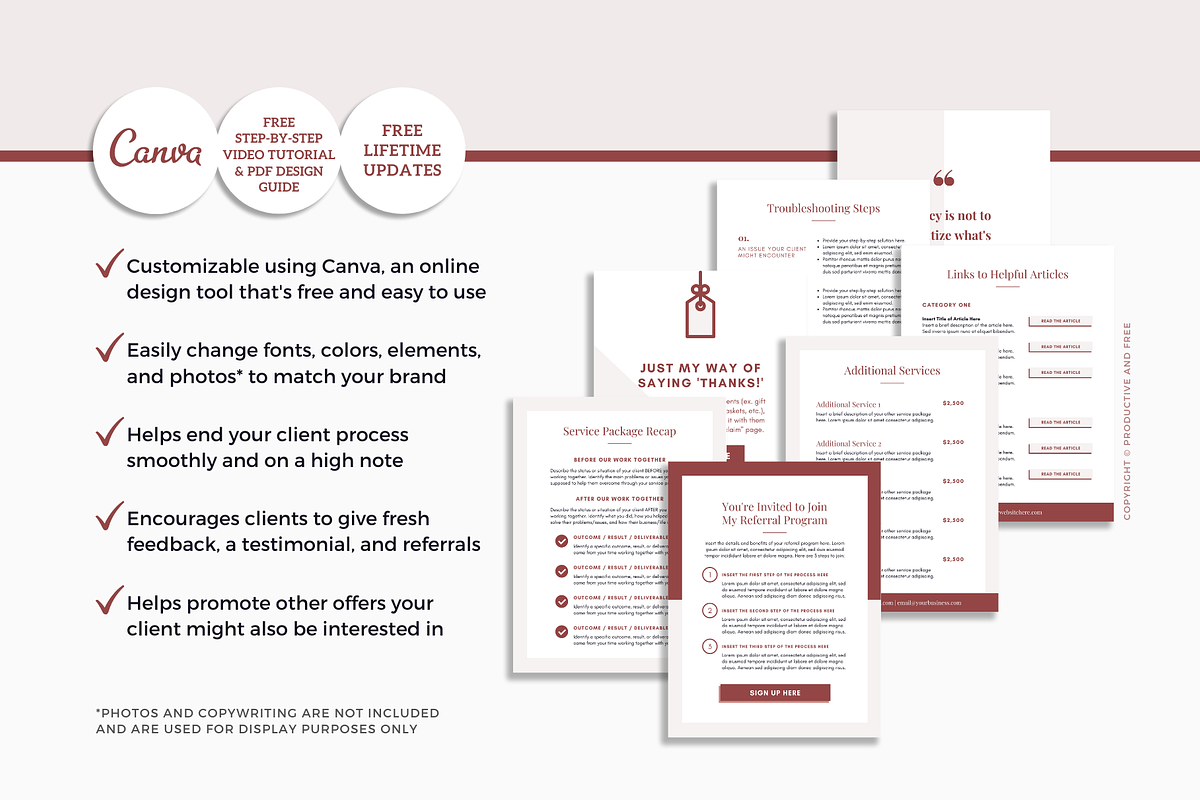 Client Experience Template Bundle, a Magazine Template by ProductiveandFree (Photo 19 of 23)