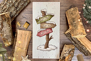 Christmas Vintage Snowmen, a Decorative Illustration by Otry Art (Thumbnail 5 of 17)