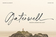 Gaterwell - Modern Chic Calligraphy, a Script Font by Myn Type (Thumbnail 1 of 13)