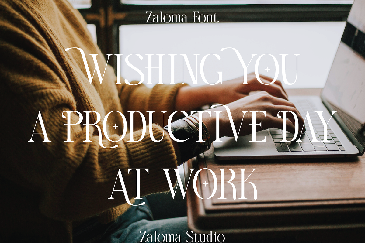 Zaloma, a Serif Font by Zaloma Studio (Photo 5 of 10)