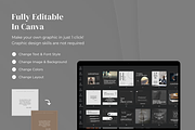 Dark Instagram templates Canva, a Social Media Template by VeliusCreativeStudio (Thumbnail 8 of 8)