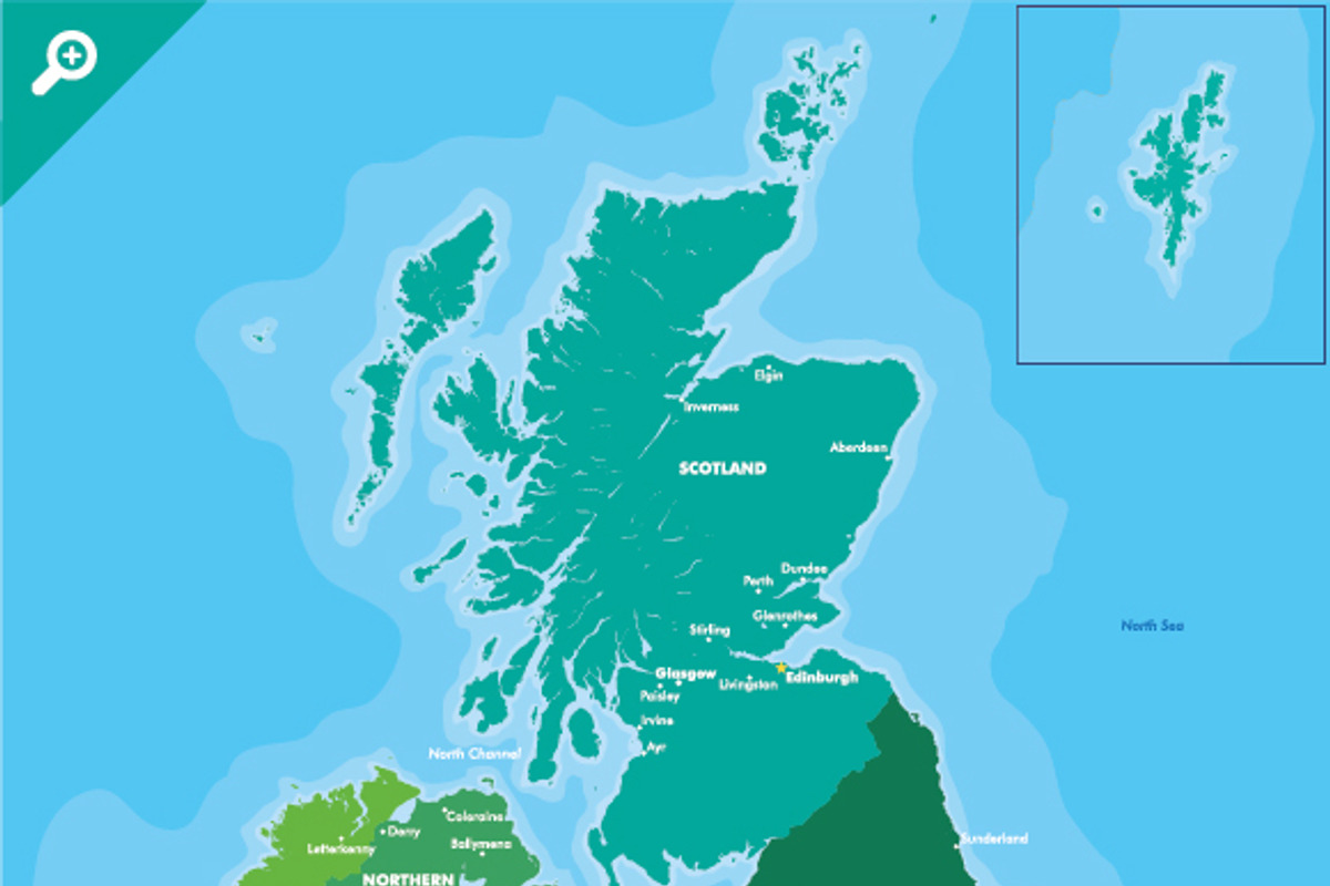 Map of Great Britain and Ireland, an Illustration by MaximGertsen (Photo 2 of 4)