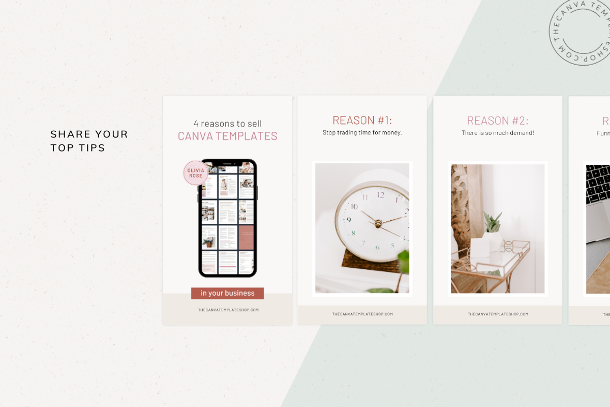 Olivia-Rose Reels Canva Templates, a Social Media Template by The Canva Template Shop (Photo 4 of 7)