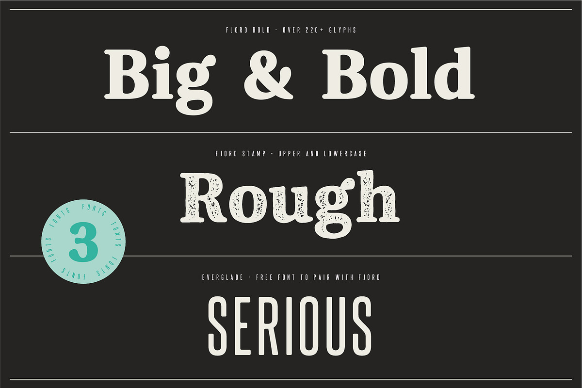 Fjord - Soft Fat Serif Font preview 3
