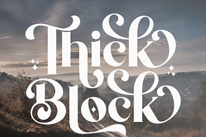 Thick Block, a Handwritten Font by Mini_World