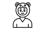 Bear Line Icon, an Icon by Pexelpy (Thumbnail 1 of 2)