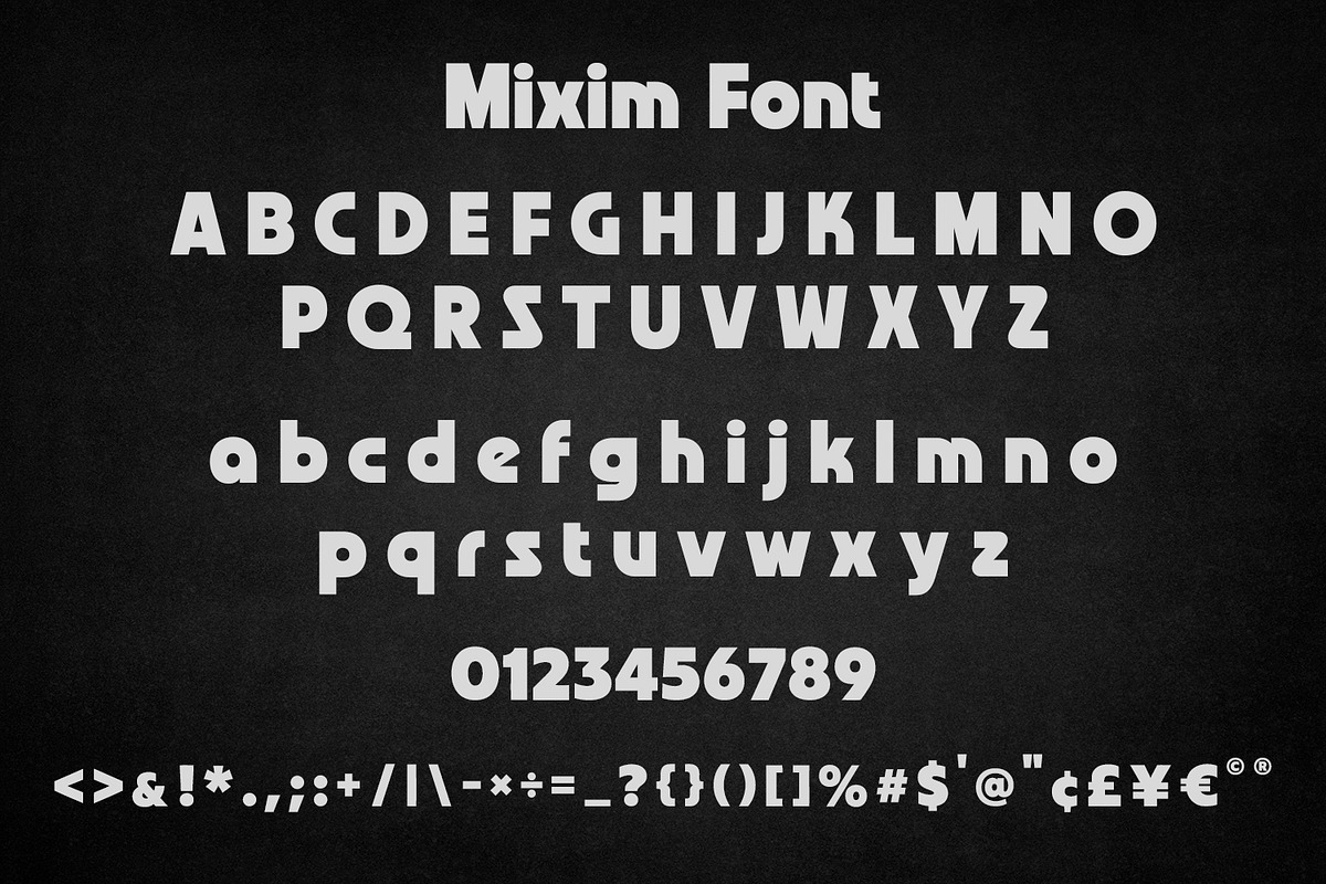 MiXiM - Bold Brutalist Display Font, a Sans Serif Font by OWPictures (Photo 8 of 9)