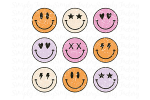 Retro Style Smiley Face
