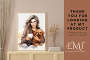 Watercolor Coffee Clipart, an Illustration by NadiaTheronArt (Thumbnail 5 of 5)