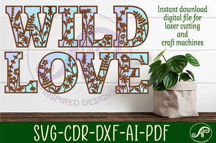 Wild Flower Alphabet Letter Set