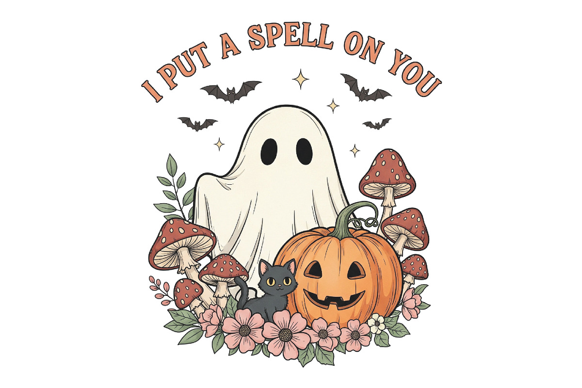 I Put a Spell on You Halloween PNG, an Illustration by CraftArtStudio (Photo 1 of 4)