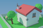 Low Poly House, an Architecture 3D Model by XYZ Space (Thumbnail 12 of 13)