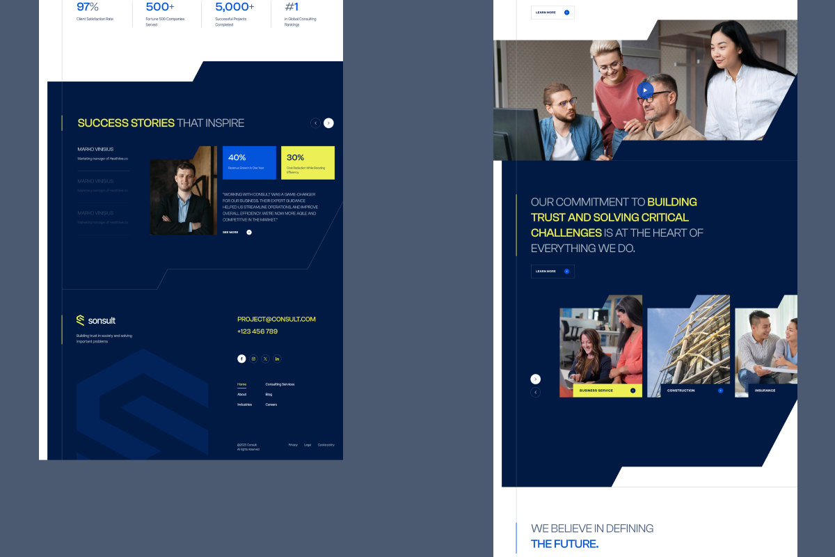 10 Figma Landing Page Templates, a Landing Page Template by zroch design (Photo 4 of 32)