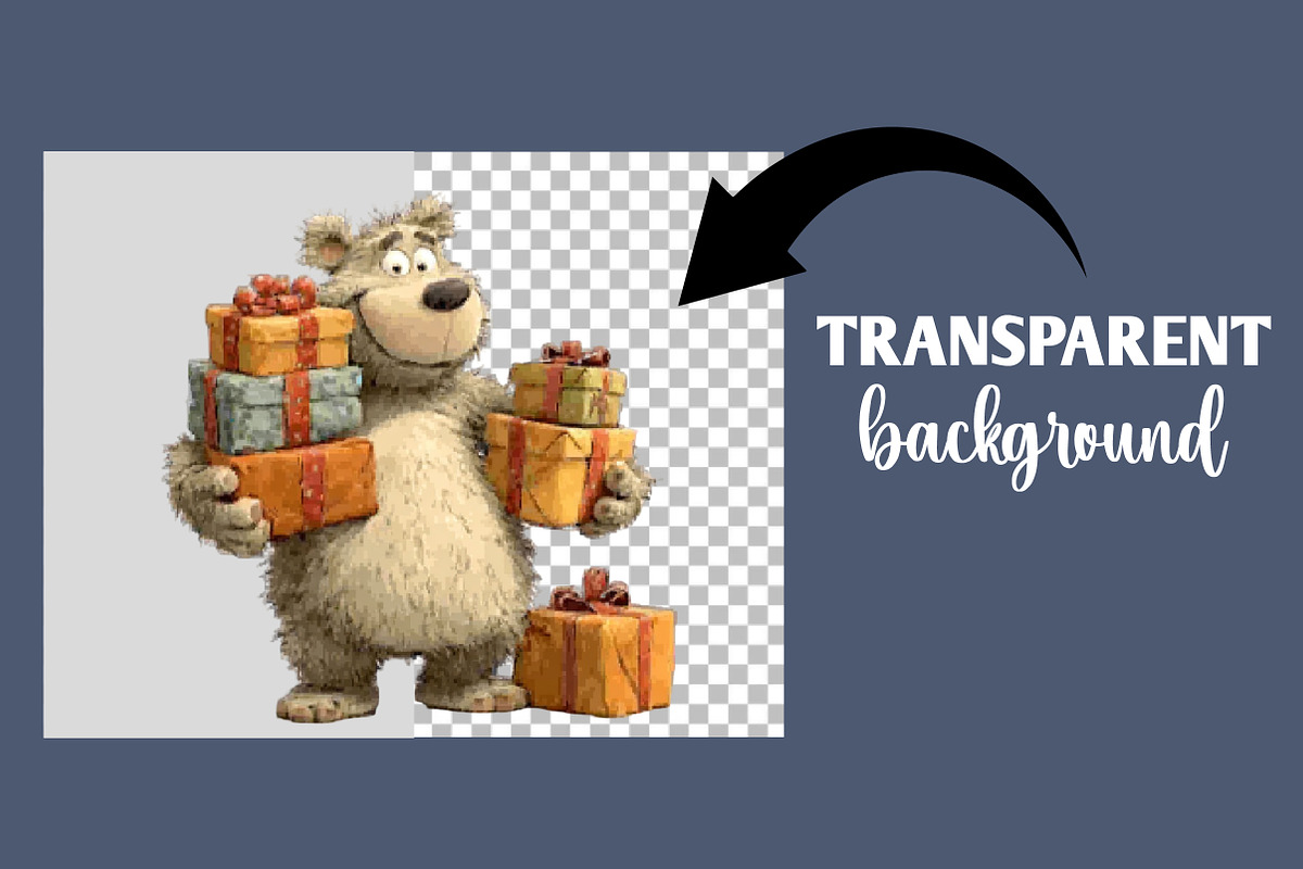 Christmas Bear Clipart, an Illustration by Designworld (Photo 2 of 6)