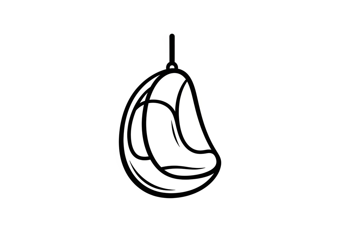 Hanging Egg Chair Silhouette Bundle, an Illustration by Designer_Momina (Photo 4 of 51)