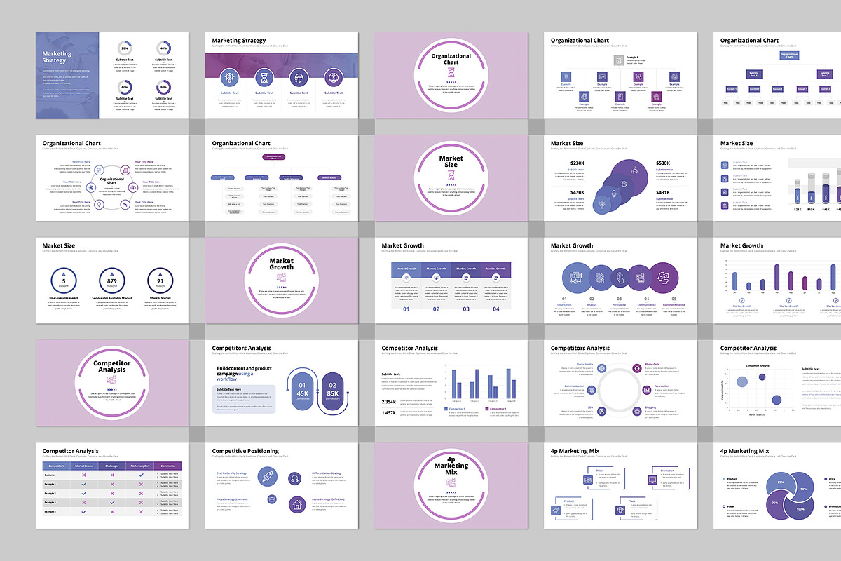Infographic Pitch Deck Google Slides, a Presentation Template by Design Vault (Photo 6 of 12)