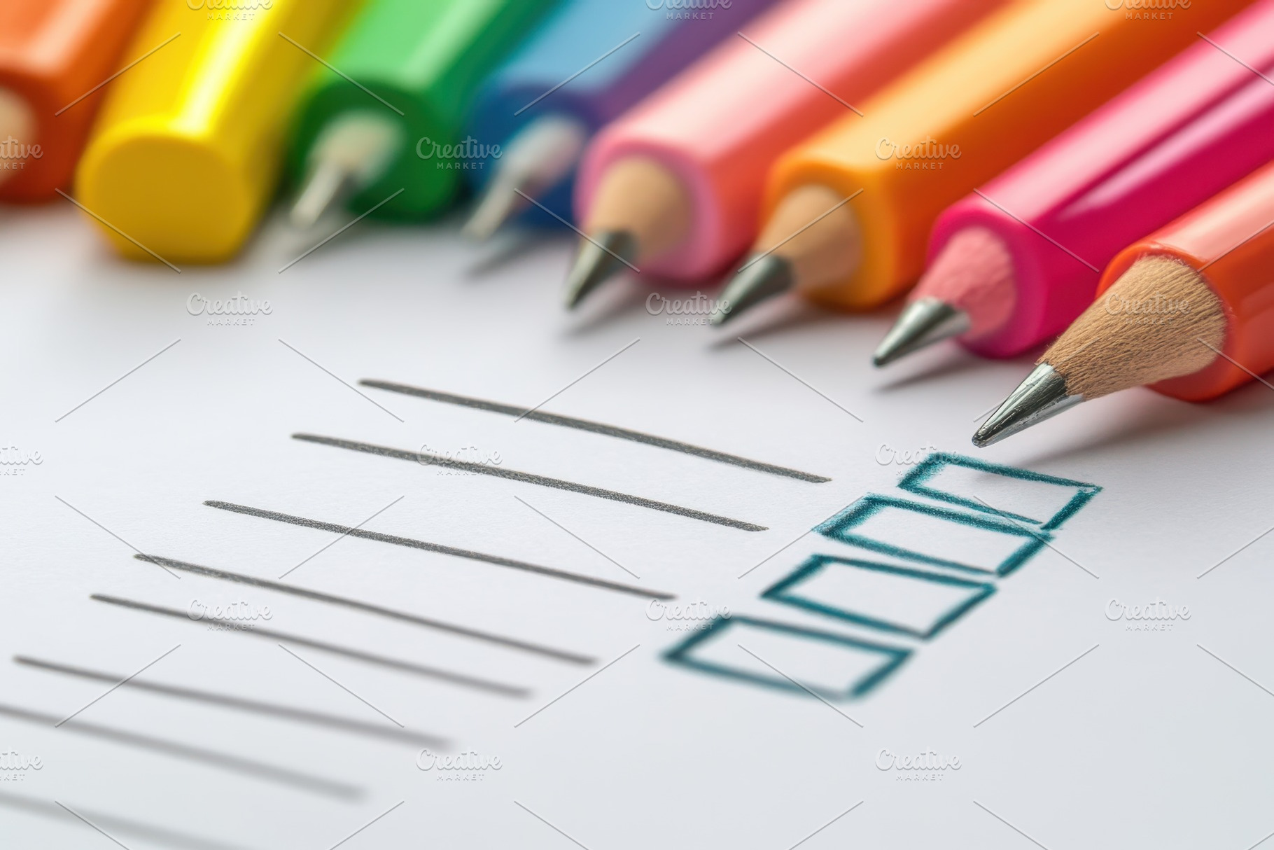 Checklist for qualifications, a Photo by Pavel_design