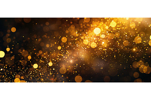 Golden glitter background with, an Abstract Photo by piter.goskov