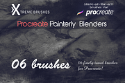 Procreate Painterly Blenders, a Brush Add-On by Extreme Brushes (Thumbnail 1 of 2)