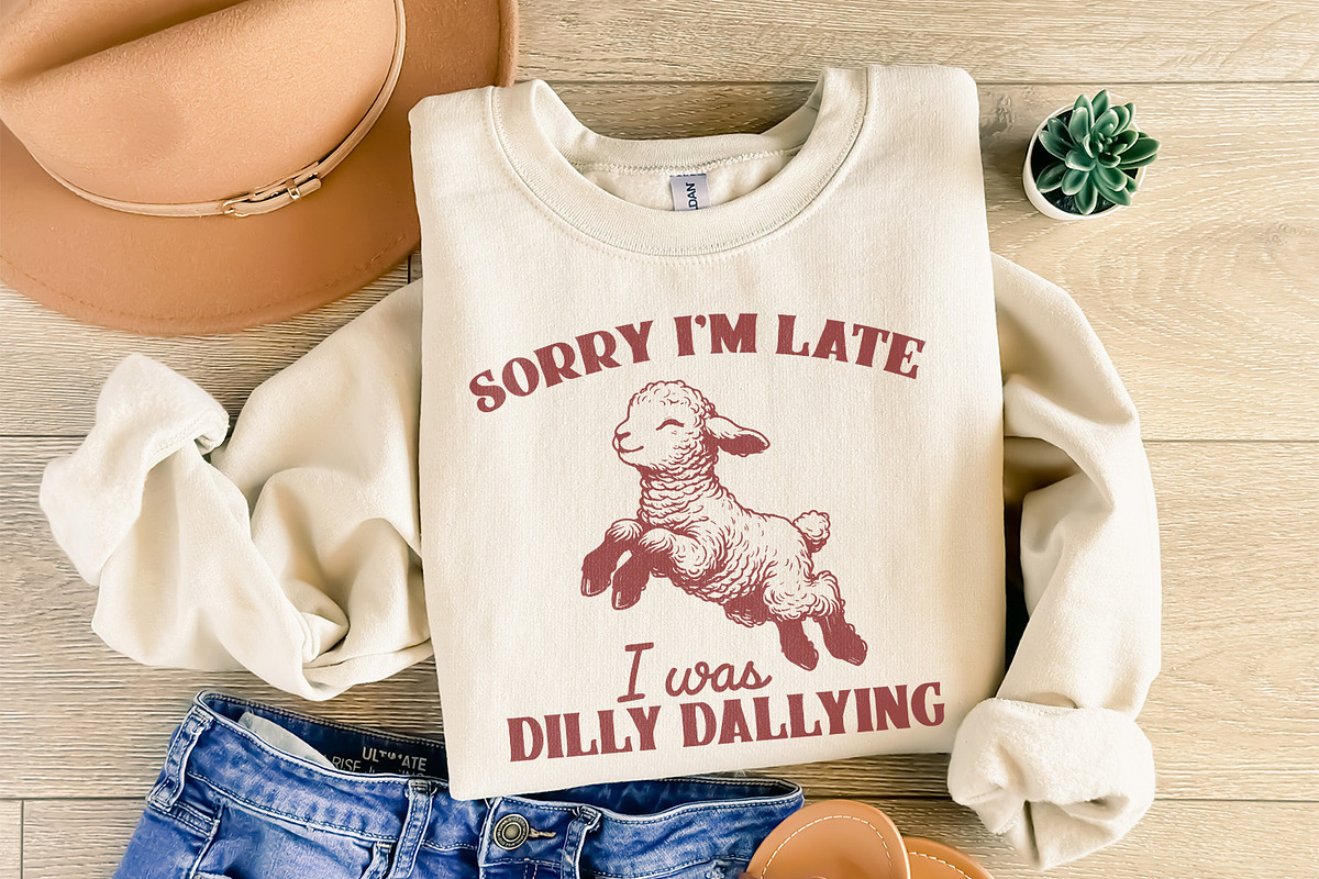 Sorry I'm Late I Was Dilly Dallying, an Illustration by SharpMarketplace (Photo 4 of 9)