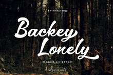 Backey Lonely – Retro Script Font