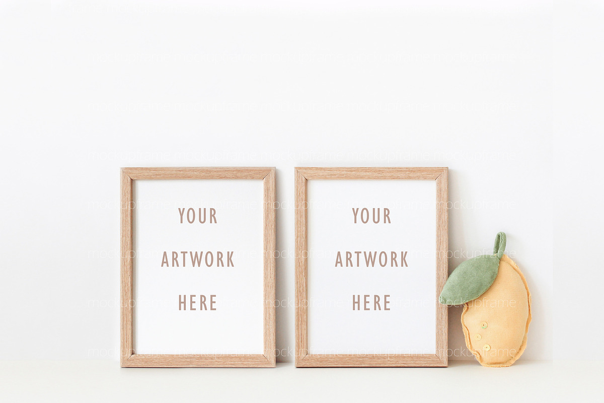 Set of 2 Kids Frame Mockup Digital, a Print Template by BirdieFrames (Photo 2 of 3)