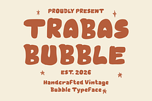 Trabas Bubble Vintage Display Font