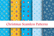 Christmas seamless patterns, a Pattern Graphic by tetiana.svirska (Thumbnail 1 of 2)