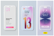iPhone 12, 13, 14 Pro Clay Mockup, an iPhone Mockup by Deeplab (Thumbnail 2 of 53)