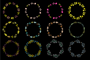 Floral vector AI wreaths and brushes, an Object Graphic by bigmomentsdesign (Thumbnail 9 of 11)