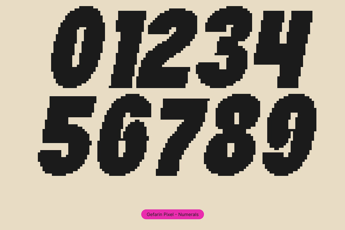 Gefarin Pixel, a Sans Serif Font by Craft Supply Co. (Photo 3 of 8)