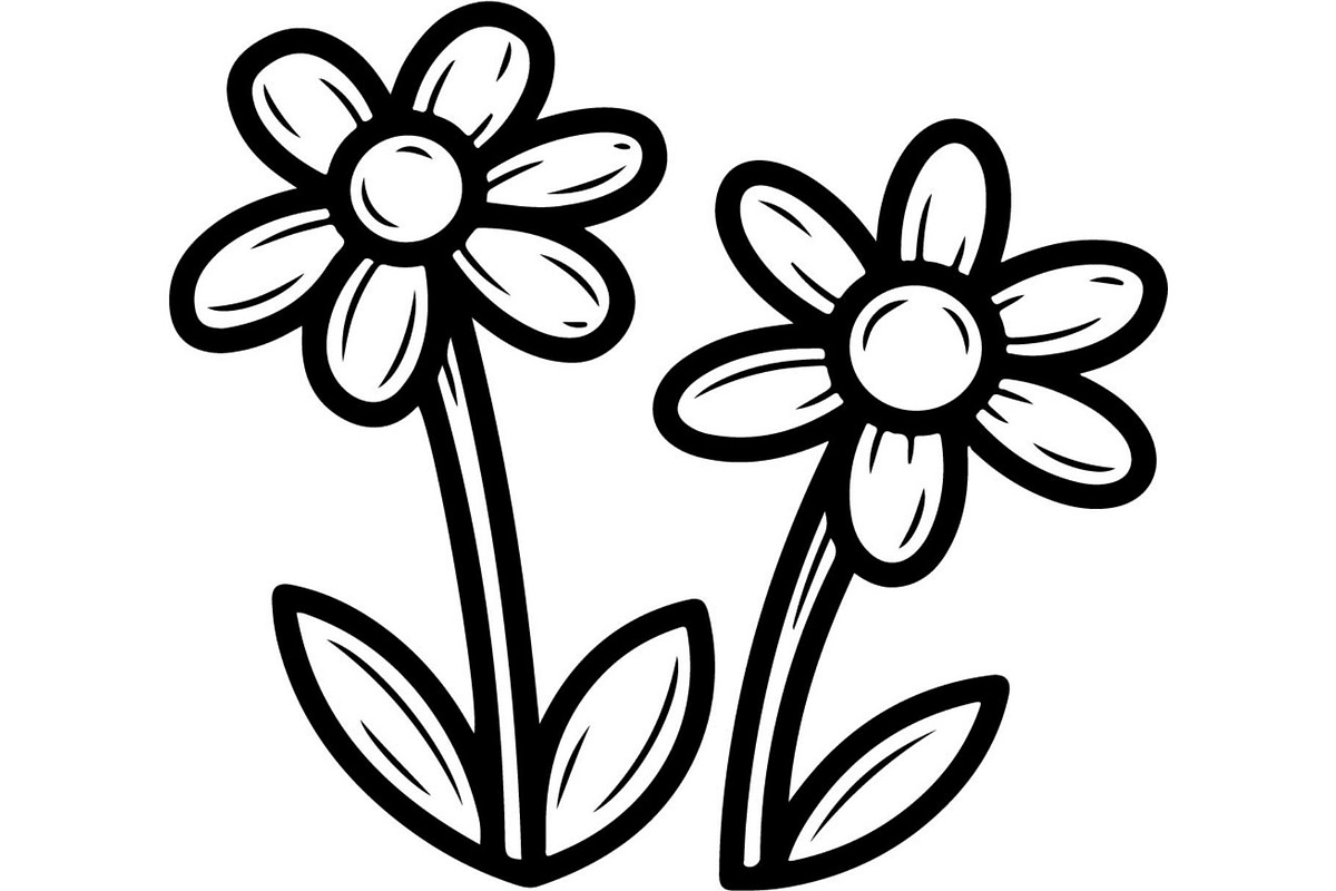 Simple Wildflower Silhouette, an Object Graphic by Designer_Momina (Photo 14 of 15)